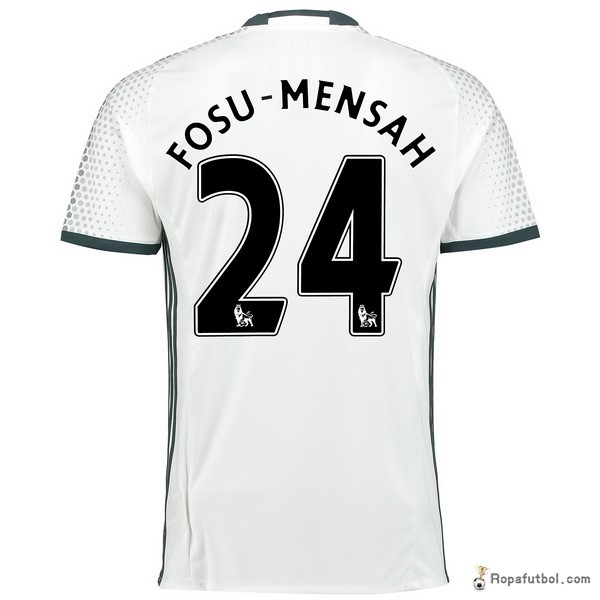 Camiseta Manchester United Replica Tercera Ropa Fosu Mensah 2016/17 Blanco